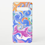 Capa Para Samsung Galaxy Azul, Laranja, Arte Fluida Roxa<br><div class="desc">Arte fluida abstrato roxa,  azul,  laranja,  verde limão e lacre.</div>