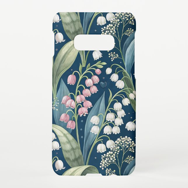 Capa Para Samsung Galaxy Birth Flower Botanical Design (Verso)