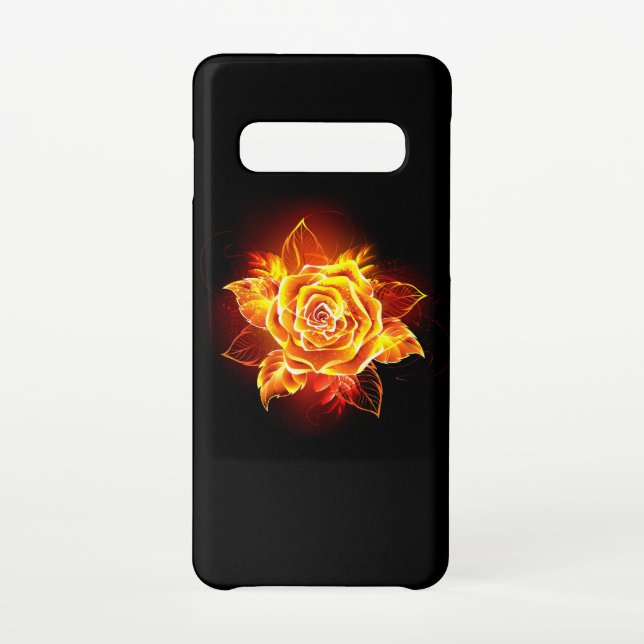 Capa Para Samsung Galaxy Blooming Fire Rosa (Verso)