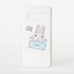 Capa Para Samsung Galaxy Bonito coelhinho segurando carta de amor<br><div class="desc">Está apaixonado ou amado? Surpreenda o seu amor pelo excelente de uma forma criativa e engraçada com esta bela e original ideia de presente no Dia do Namorados. Uma maneira original e romântica de declarar seu amor ou simpatia.</div>