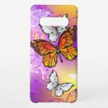 Capa Para Samsung Galaxy Borboletas Monarcas em Fundo Roxo<br><div class="desc">Laranja,  borboletas monarcas detalhadas sobre luz,  roxo,  pitoresco,  fundo pintado.</div>
