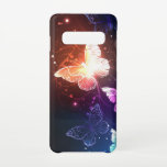 Capa Para Samsung Galaxy Borboletas noturnas brilhantes<br><div class="desc">Borboletas brilhantes à noite num fundo abstrato escuro. Borboletas noturnas. Design com borboletas.</div>