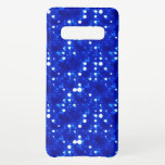 Capa Para Samsung Galaxy Brilho de Bokehs Azul Esparso<br><div class="desc">Bichos azuis com aspecto brilhante!</div>