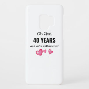Capa Para Samsung Galaxy S9 Case-Mate 40. º aniversário de casamento Presente engraçado 