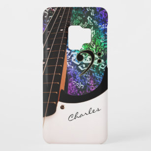 Capa Para Samsung Galaxy S9 Case-Mate A guitarra baixa autografada com arco-íris nota o