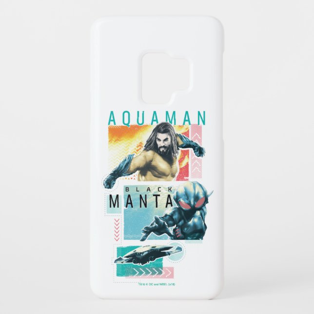 Capa Para Samsung Galaxy, Case-Mate Aquaman | Aquaman modernista & gráfico preto do (Verso)