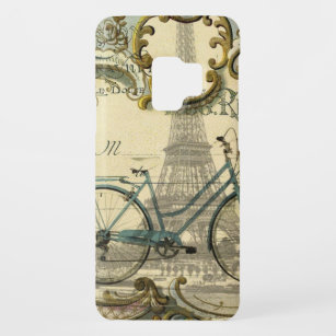 Capa Para Samsung Galaxy S9 Case-Mate chic traveler vintage bicicletas paris eiffel torr
