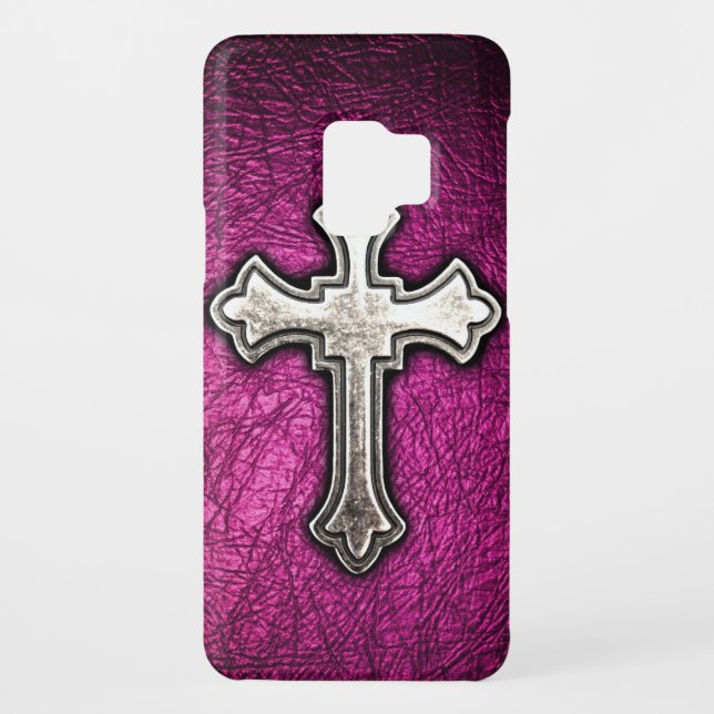 Capa Para Samsung Galaxy, Case-Mate Cruz cor-de-rosa (Verso)