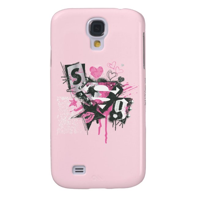Capa Para Samsung Galaxy, Case-Mate Derramares de Supergirl e Colagem de Scribbles (Traseira)