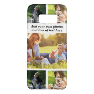 Capa Case-Mate Samsung Galaxy S8 Faça sua própria colagem de fotos e texto