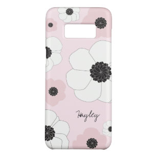 Capa Case-Mate Samsung Galaxy S8 Flores de Anêmona Rosa Escamudo Personalizadas