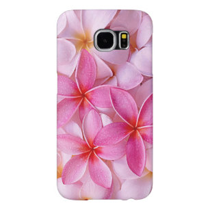 Capa Para Samsung Galaxy S6 Flores de Plumeria Havaiana, Rosa-Rosa, Chic Paste