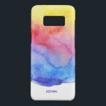 Capa Case-Mate Samsung Galaxy S8 Forma de Cores d'Água Coloridas 2<br><div class="desc">Moderno l elegante legal coloração branca,  forma 2,  com monograma opcional.</div>