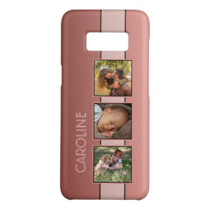 Capa Case-Mate Samsung Galaxy S8 Foto de Nome Personalizado no Cor-de-rosa-rosa-ros