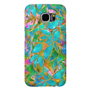 Capa Para Samsung Galaxy S6 Galáxia S9 MalAli Vidro Floral Estreito