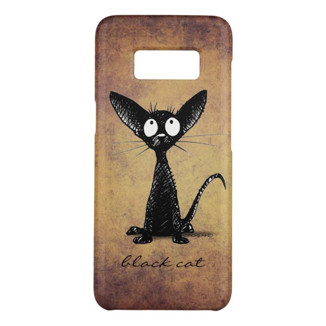 Capa Para Samsung Galaxy, Case-Mate Gato oriental preto bonito de Shorthair (Verso)