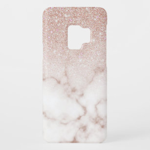 Capa Para Samsung Galaxy S9 Case-Mate Gradiente de mármore branco brilhante Rosa Dourado