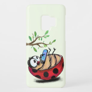 Capa Para Samsung Galaxy S9 Case-Mate Happy Little Ladybug com telefone - Desenho engraç
