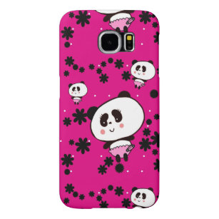 Capa Para Samsung Galaxy S6 Kawaii Panda Bear Baby Doodles por Leah G