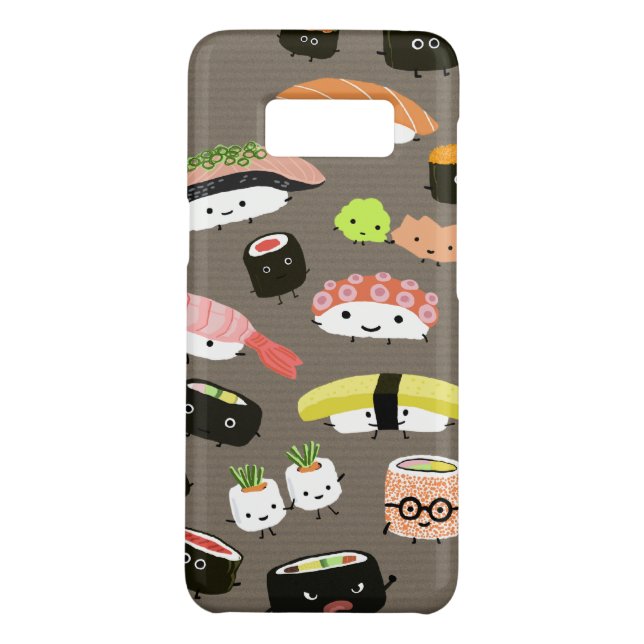Capa Para Samsung Galaxy, Case-Mate Kawaii Sushi - Caracteres Funny Foodie (Verso)