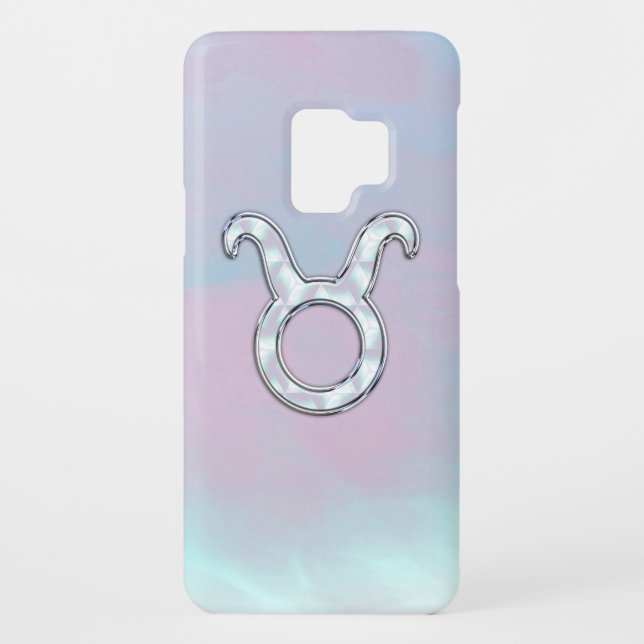 Capa Para Samsung Galaxy, Case-Mate Mãe de Pearl Taurus Símbolo Zodíaco (Verso)