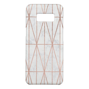 Capa Case-Mate Samsung Galaxy S8 Mármore cor-de-rosa do branco do ouro dos