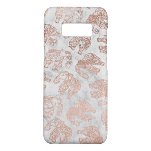 Capa Case-Mate Samsung Galaxy S8 Mármore cor-de-rosa do branco dos elefantes de