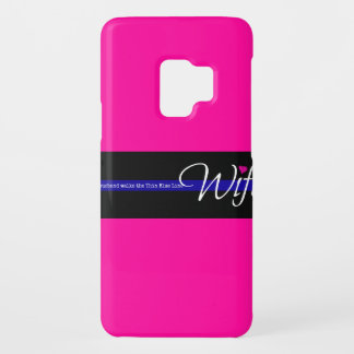 Capa Para Samsung Galaxy S9 Case-Mate Meu marido anda Blue Line fino