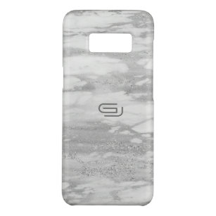 Capa Case-Mate Samsung Galaxy S8 Monograma Personalizado de Textura de Mármore Bran