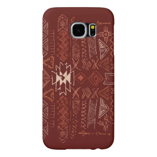 Capa Para Samsung Galaxy S6 Navajo Aztec: Padrão Étnico De Doodle.