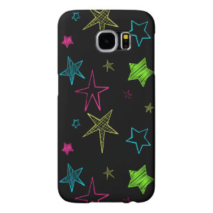 Capa Para Samsung Galaxy S6 Neon Doodle Stars Motorola Razr Case