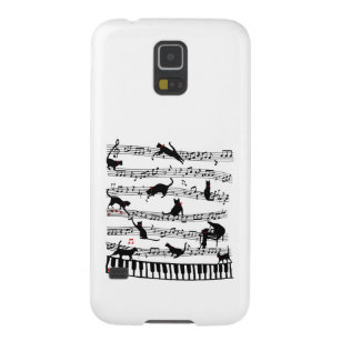 Capa Para Galaxy S5 Nota De Música De Gato Engraçado, Presente Para Pi