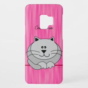 Capa Para Samsung Galaxy S9 Case-Mate O gato gordo bonito no rosa personalizou o cobrir