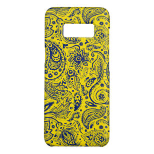 Capa Case-Mate Samsung Galaxy S8 Padrão de Paisley Floral Azul e Amarelo