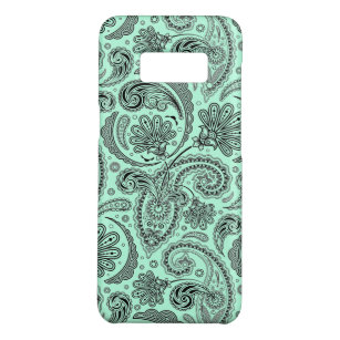 Capa Case-Mate Samsung Galaxy S8 Paisley Floral Da Vintagem Preta E Verde