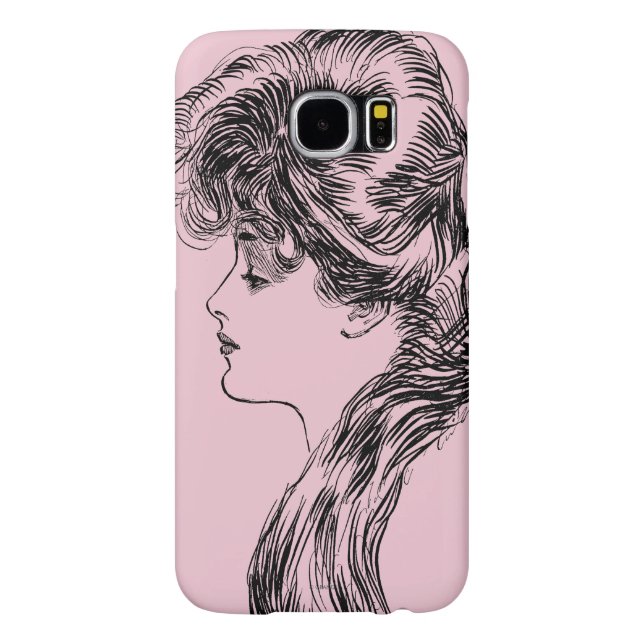 Capa Para Samsung Galaxy, Case-Mate Perfil de uma menina de Gibson, 1903 (Traseira)