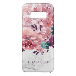 Capa Case-Mate Samsung Galaxy S8 Romântica Vintage Cor de Água Rosa Floral Mártico
