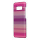 Capa Para Samsung Galaxy, Case-Mate Soft-Pink Striped Soft Cortando Caso Samsung (Verso/Esquerda)