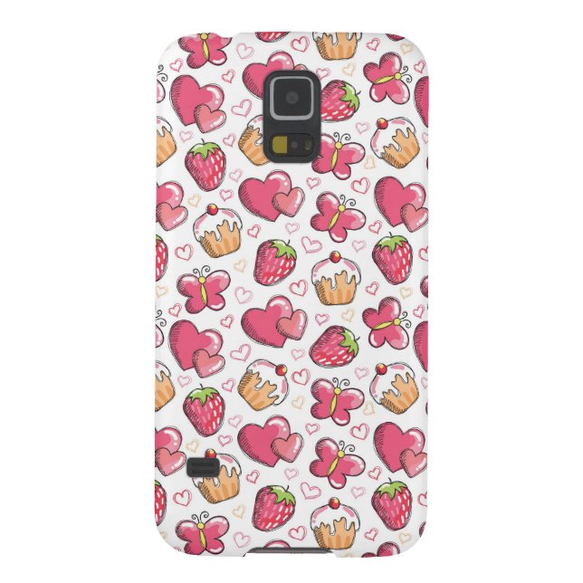Capa Para Samsung Galaxy, Case-Mate teste padrão romântico da comida (Traseira)