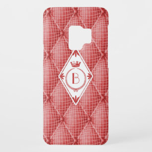 Capa Para Samsung Galaxy S9 Case-Mate Trompe L'oeil Tufted Red Quilly Monograma