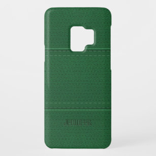Capa Para Samsung Galaxy S9 Case-Mate Vintage Dark Green Faux Leather