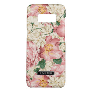 Capa Case-Mate Samsung Galaxy S8 Vintage Pink e Ivory Hydrangeas Personalizadas