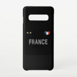 Capa Para Samsung Galaxy Coração do Ventilador de Futebol da França<br><div class="desc">Camisa Do Ventilador Nacional França. Meu coração bate pela equipe de futebol francês. Ideia de presente de excelente para os fãs de futebol franceses. Um jogo perfeito para o seu próximo jogo de futebol.</div>