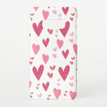 Capa Para Samsung Galaxy Corações de Amor<br><div class="desc">Adorável padrão cardíaco de moda</div>