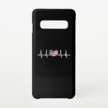 Capa Para Samsung Galaxy Eletrocardiografia ECG com pulsação de batimento c<br><div class="desc">Meu coração bate pela América! DESIGN dos EUA com o ECG e a bandeira dos EUA em forma de coração. Uma combinação perfeita para todos os EUA Lover ou para você na próxima viagem aos Estados Unidos.</div>