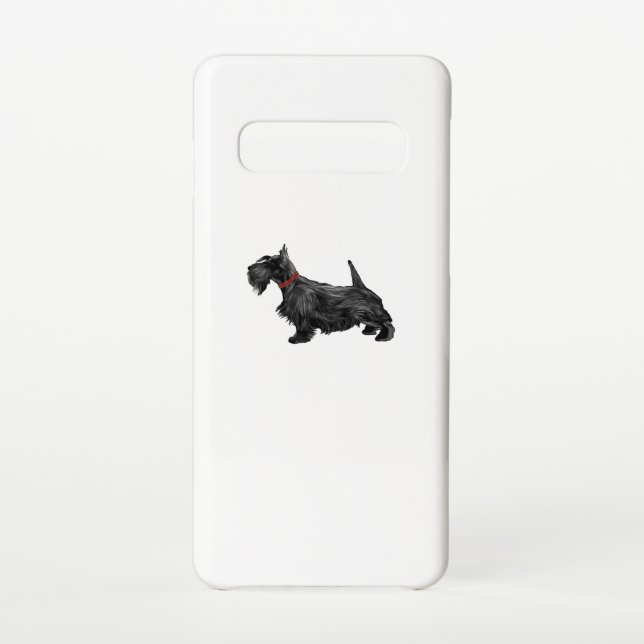 Capa Para Samsung Galaxy Escocês Terrier Scottie Dog (Verso)