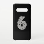 Capa Para Samsung Galaxy Feliz Aniversário do Número 6<br><div class="desc">Feliz Aniversário de 6 e Sortudo Número 6. Design de aniversário engraçado e fofo. Uma combinação perfeita para crianças e adultos. ideia de presente de excelente.</div>