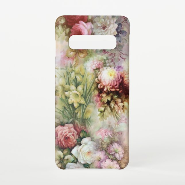 Capa Para Samsung Galaxy Flores Vintage (Verso)