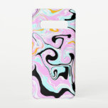 Capa Para Samsung Galaxy Fluid Art Cotton Candy Pink, Teal, Preto e Dourado<br><div class="desc">Fluid Art Cotton Candy Pink, Teal, Black e Dourado mármore como pântanos.</div>