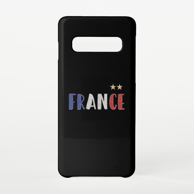 Capa Para Samsung Galaxy França Futebol Fan Camisa Bandeira Francesa (Verso)
